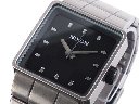ニクソン NIXON QUATRO 腕時計 A013-479 アンティークシルバー×ブラック